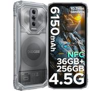 DOOGEE Blade 10 Ultra Energy Rugged Smartphone, 36GB+256GB, 64MP Camera, Android 15, 10.7mm Ultra-thin, 3 Card Slots, 4G Dual SIM/IP68/IP69K Rugged Phone, 6.56" HD+ 90Hz, 6150mAh, NFC/GPS/Face ID