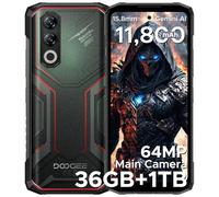 DOOGEE Blade 20 Max Android 15 Rugged Smartphone - 36GB+1TB, 11800mAh/33W & MTK Helio G100 6nm Octa Core Rugged Phone,120Hz 6.6" HD+,64MP+20MP+16MP,3 Card Slots Android Phone,Finger+Face ID/NFC/GPS