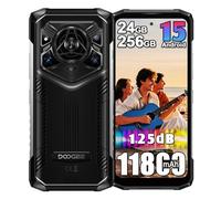 DOOGEE Blade 20 Pro 4G Rugged Smartphone,125dB Speaker,11800mAh 18W,24GB+256GB/2TB Android 15 Rugged Phone,6.6" HD+ 50MP AI Camera,3 Card SIM-Free Mobile Phones,IP68/Widevine L1/NFC/OTG/GPS (Silver)