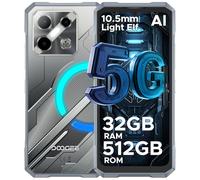 DOOGEE Blade GT Pro 5G Rugged Smartphone 2025, Dynamic Light Effects, 32GB+512GB DDR5, 6nm D7025, 120Hz&6.72" FHD+, 100MP AI Camera, 5800mAh Android Smartphone,5G Dual SIM/Face& Finger ID/NFC, Silver