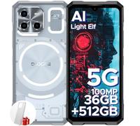 DOOGEE Blade GT Ultra 2025 Rugged Smartphone 5G, LED Light Effect, 36GB+512GB LPDDR5 Rugged Phone, Dimensity D7300, 120Hz 6.72", 100MP AI Camera 10.5mm Ultra-thin Android 14 Mobile Phones, WIFI6/NFC