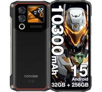 DOOGEE Blade10 Max Rugged Smartphone Android 15, 32GB+256GB/2TB Rugged Phone, 10300mAh Battery, 1.54” Touch Back Screen, 4G Dual SIM-free&Unlocked Mobile Phones, 50MP AI Camera/3 Card Slots/NFC, Black