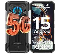 DOOGEE Blade20 Play Rugged Smartphone, 32GB+256GB Android 15 5G Rugged Phone with 125dB Super Speaker, 10300mAh Battery, 50MP+20MP Night Vision Camera, 6.6", Dual SIM, NFC/IP68 Waterproof/Gemini AI