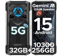 DOOGEE Blade20 Play Rugged Smartphone, 32GB+256GB Android 15 5G Rugged Phone with 125dB Super Speaker, 10300mAh Battery, 50MP+20MP Night Vision Camera, 6.6", Dual SIM, NFC/IP68 Waterproof/Gemini AI