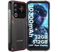 DOOGEE Blade20 Ultra Rugged Smartphone, 32GB+512GB Android Phones with 1.54" Rear Screen, 10300mAh, 50MP AI Camera, 6.6" HD+, 4G Dual SIM Free Unlocked Mobile Phones, 3 Card Slots/NFC/IP68 Waterproof