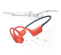 DOOGEE Bone Conduction Headphones, IP68 Waterproof Swimming Open Earphones Bluetooth 5.4 Wireless Headphones, 7H Battery Life Sport Headphone Dual Modes for Swimming, Running, Cycling (RED)
