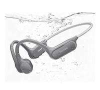 DOOGEE Bone Conduction IP68 Waterproof Swimming Headphones, 10H Battery Life Sports Running Wireless Bluetooth 5.4 Open Earphones Dual Modes for Cycling, Underwater Swimming, Fitness (LIGHTGRAY)