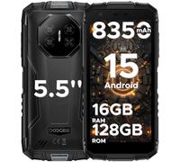 DOOGEE Fire 3 Pro Android 15 AI Rugged Smartphone, 16GB+128GB/2TB Octa-Core Rugged Phone, 8350mAh/18W, 5.5" HD+ IPS, 4G Dual Sim Mobile Phones, 16MP/Widevine L1/3.5mm Jack/Face ID/OTG/NFC,