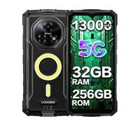 DOOGEE Fire 7 Pro Rugged Smartphone 5G, 1200LM Dual Camping Lights/POC, 13000mAh/33W, 32GB+256GB Rugged Phone, 64MP+20MP Night Vision, 6.6'' 90Hz, 5G Dual SIM IP68 Waterproof Phone, Android 15/OTG/NFC
