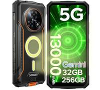 DOOGEE Fire 7 Pro Rugged Smartphone 5G, POC Intercom, 1200LM Dual Camping Lights, 13000mAh/33W, 32GB+256GB Rugged Phone, 64MP+20MP Night Vision, 6.6'' 90Hz, 5G Dual SIM IP68 Waterproof Phone, OTG/NFC