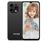 DOOGEE N55 PRO Android 14 Phone, 16GB+256GB/1TB, 5150mAh, 6.56 HD+ Display, Octa-core 2.0GHz, Face Unlocked, OTG, GPS Black