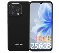 DOOGEE N55PRO Mobile Phones 2024, Android 14 Phone, 6.56" HD+ 90Hz,16GB+256GB,4G Sim Free Unlocked Smartphone for Seniors, 5150mAh, 13MP+8MP Camera,Widevine L1/ GPS/Face Unlock-Black