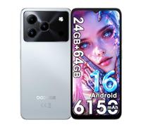 DOOGEE Note 56 4G Android 16 Mobile Phones,24GB+64GB/2TB,6150mAh 10W,8.45mm Ultra-Slim 6.56" HD+90Hz Smartphone,8MP+5MP,Dual SIM Free Unlocked Mobile Phones,8.45mm Ultra-Slim OTG/Face ID White