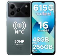 DOOGEE Note 56 Plus Android 16 Smartphone, 48GB + 256GB/2TB, 6150mAh + 6.56 HD+/90Hz Display, 8MP + 50MP, 4G Dual Sim-Free & Unlocked Mobile Phones, Face ID/Fingerprint/Widevine L1/OTG/NFC, Green