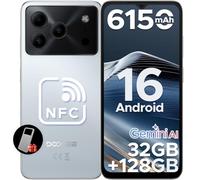 DOOGEE NOTE 56 PRO Mobile Phones, Newest Android 16 With Gemimi AI, 32GB+128GB/2TB, 6150mAh& 6.56" HD+90Hz Display, Dual SIM Unlocked Mobile Phone, 8.45mm Ultra-Slim, Face ID, 5G WiFi, GPS,NFC-White