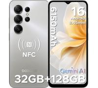 DOOGEE Note 56X Pro Mobile Phones, Newest Android 16 Smartphone with Gemimi AI, 6150mAh, Ultra-Slim 6.56" HD+ 90Hz, 32GB+128GB/TF 2TB Android Phone, SIM Free Mobile Phone Unlocked, Face ID/OTG/NFC/GPS