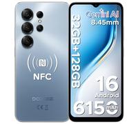 DOOGEE Note 56X Pro Mobile Phone - Android Phone 6.56" HD+ 90Hz IPS Screen Smartphone with 6150mAh Battery 32GB RAM+128GB ROM(2TB) Unisoc Core 13MP+8MP Camera Face ID/Fingerprint/NFC/Phones Blue