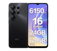 DOOGEE Note 56X SIM-Free & Unlocked Mobile Phones 2025 - Android 16, 6150mAh Battery Phone, 6.56" 90Hz Display Smartphone, 24GB+64GB/2TB, 3.5mm Headphone Jack, 4G Dual Sim/Face Unlock/GPS/5G WiFi