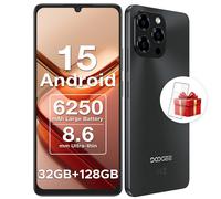 DOOGEE Note 58 Mobile Phones - Newest Android 15 Smartphone, 6.75" HD+ Display, 6250mAh Android Phones, 32GB+128GB/2TB, 4G LTE SIM Free Mobile Phone, Face Recognition, Widevine L1, 5G WiFi|NFC|OTG