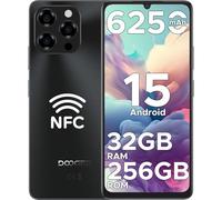 DOOGEE Note 58 Pro Mobile Phones, Android 15 Smartphone 2025, 6250mAh & 32GB+256GB 2TB TF, 6.75" HD+ 90Hz Display, 4G Dual SIM Free Unlocked Phones, Widevine L1, Fingerprint/Face ID/OTG/GPS/NFC, Black