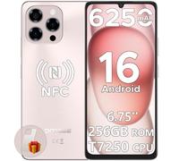DOOGEE Note 58 Pro Mobile Phones, Newest Android 16 Smartphone, 6250mAh& 32(8+24) GB+256GB/2TB, 6.75" HD+ 90Hz Display, 4G Dual SIM Free Unlocked Phones, Widevine L1, Fingerprint/Face ID/OTG/GPS/NFC