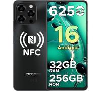 DOOGEE Note 58 Pro Mobile Phones, Newest Android 16 Smartphone, 6250mAh & 32GB+256GB/2TB, 6.75" HD+ 90Hz Display, 4G Dual SIM Free Unlocked Phones, Widevine L1, Fingerprint/Face ID/OTG/GPS/NFC, Black