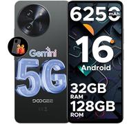 DOOGEE Note 59 Android 16 Mobile Phones, 5G smartphone with Gemini AI, 120Hz, 6250mAh, 6.75" HD+ Android Phone, 32GB+128GB/2TB, Dual SIM Free Unlocked Mobile Phone, Widevine L1, Face ID/BT5.0/OTG/NFC