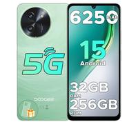 DOOGEE Note 59 Pro 5G Mobile Phones 2025 Android 15, 6nm Octa Core 2.3GHz, 120Hz 6.75" HD+, 32GB+256GB/2TB Smartphone, 6250mAh, Sim Free Unlocked Mobile Phones, Widevine L1, Fingerprint,NFC-Green