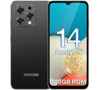 DOOGEE Phone, N55 Android 14 Mobile Phone(2024), 128GB ROM/1TB TF, 90Hz 6.56" HD+ Waterdrop Screen, 5150mAh, Octa Core, 13MP+8MP, 4G Dual SIM Free Unlocked, OTG, Protective Case - Black