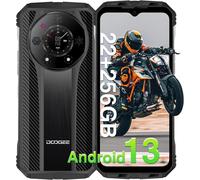 DOOGEE S110 Rugged Smartphone 256GB 12+10 GB RAM 4G Knight Black Rear Display