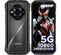 DOOGEE S118 PRO Rugged Smartphone 5G, 24GB+512GB(2TB) DDR5, Dimensity 7050, 6.6'' FHD+ 120Hz IPS, 10800mAh/33W, 108MP+20MP Night Vision, Android Rugged Phone, Al Function, WiFi 6/Face ID/NFC-SILVER