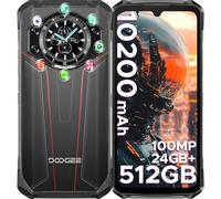 DOOGEE S119 Rugged Smartphone Android 14, 24GB+512GB/2TB, 10200mAh/33W, 1.32" Rear Display, 100MP+20MP, 6.72” FHD+, 3 Card Slots, Dual SIM IP68/IP69K Rugged Phone, Face/Fingerprint Unlock, NFC