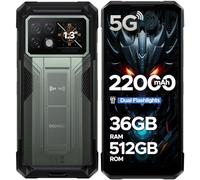 DOOGEE S200 Max Rugged Smartphone - Android 15 Phones 36GB RAM+512GB ROM, Rugged Phone with 22000mAh Battery, 6.72" FHD 120Hz IPS Screen, 108MP AI Triple Camera SIM-Free Unlocked Waterproof Phone-Gray
