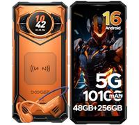 DOOGEE S200 Rugged Smartphone 5G, 6.72" FHD+ 120Hz Android 16 Phone,1.32" AMOLED Rear Display Rugged Phone, 48GB+256GB/2TB, 10100mAh/33W, 100MP Rugged Mobile Phones, AI Assistant/Face ID/WiFi 6/NFC