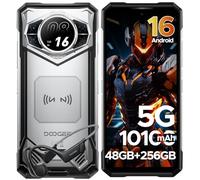 DOOGEE S200 Rugged Smartphone 5G, 6.72" FHD+ 120Hz Android 16 Phone,1.32" AMOLED Rear Display Rugged Phone, 48GB+256GB/2TB, 10100mAh/33W, 100MP Rugged Mobile Phones, AI Assistant/Face ID/WiFi 6/NFC