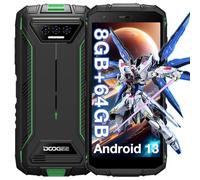 DOOGEE S41T Rugged Smartphone,6300mAh Battery Cell Phone, 8GB RAM+64GB ROM/1TB Extension, 5.5" HD+ Display, 13MP Camera, Android 13 Phone,4G Dual SIM IP68 Waterproof Phones, Face ID, NFC