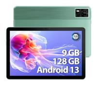 DOOGEE T10E Tablets 10 Inch Android 13, 9GB + 128GB/1TB, 10.1 Inch HD+IPS Display Tablet, 6580mAh, Octa-Core 4G LTE Dual SIM Tablet, Widevine L1, 8MP/5MP, OTG, Bluetooth 5.0+2.4G/5G WiFi, GPS - Green