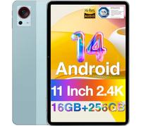 DOOGEE T30S Android 14 Tablet 2.4K, 11 Inch Tablet 16GB RAM 256GB ROM, 8580mAh Battery, Octa Core Gaming Tablets with Dual SIM 4G, TUV Certified and 4 Hi-Res Audio Speakers, 5G WiFi Tablet, Blue