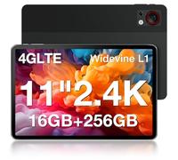 DOOGEE T30S Android Tablet 11 Inch Tablets 2.4K Tablets with Sim Card Slot, 16GB RAM+256GB ROM TF1TB T606 Octa-Core, 8580 mAh 8MP+13MP 3.5mm, 5G WIFI, Bluetooth 5.0 Android Gaming Tablet - Black