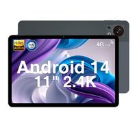 DOOGEE T30SE 2024 Newest 11'' Android 14 Tablet, 9GB+128GB/1TB TF Octa-Core, 2.4K Display, 8580mAh, 4G-LTE, Bluetooth 5.0, 2.4G/5G WiFi, 13MP+5MP, GPS, Type-C, Metal Body - Gray
