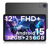 DOOGEE T36(2025) Tablet Android 15 Tablets,12 inch Tablet 20GB+256GB/ 2TB Expand Octa-Core Android Tablet,8800mAh,2000x1200 FHD+ Touchscreen,GPS,5G WiFi,Dual Camera,BT5.0,Widevine L1,Metal Black