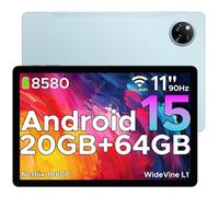 DOOGEE TAB A9+ Newest 2025 Android 15 Tablet, 8580mAh 11 Inch Tablet, T7200 Octa Core Android Tablets & 20GB+64GB/2TB LPDDR4X, 13MP+5MP, 2 Speaker+Widevine L1|Face ID|BT 5.0|5G WiFi|GPS|FM|OTG