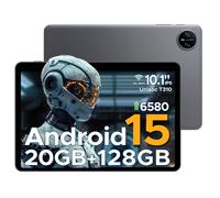 DOOGEE Tab A9 Pro Android 15 Tablet 10 Inch(2025), Unisoc T310 Android Tablets 20GB RAM 128GB ROM(TF 2TB), 6580 mAh Battery, 8MP AI Camera|Dual Speaker|5G WiFi|GMS|tooth|Face ID|3.5mm Jack-, GRAY