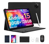 DOOGEE Tab A9 Pro+ Android 15 Tablet, 11 Inch Tablets with 90Hz Display, 30GB RAM+128GB ROM/2TB, 8580mAh Android Tablets, Tablet with Keyboard/Pen/Mouse/Case, Widevine L1, Dual Speaker/Face ID/OTG