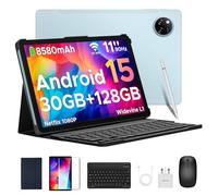 DOOGEE Tab A9 Pro+ Android 15 Tablet, 11 Inch Tablets with 90Hz Display, 30GB RAM+128GB ROM/2TB, 8580mAh Android Tablets, Tablet with Keyboard/Pen/Mouse/Case, Widevine L1, Dual Speaker/Face ID/OTG