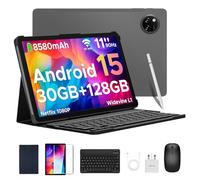 DOOGEE Tab A9 Pro+ Android 15 Tablet, 11 Inch Tablets with 90Hz Display, 30GB RAM+128GB ROM/2TB, 8580mAh Android Tablets, Tablet with Keyboard/Pen/Mouse/Case, Widevine L1, Dual Speaker/Face ID/OTG