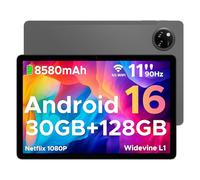 DOOGEE Tab A9 Pro+ Android 16 Tablet 11 inch, 30GB RAM+128GB ROM/2TB, Octa Core Tablets with 90Hz HD Display, 8580mAh Android Tablets, 5G WiFi, Widevine L1, Dual Speaker & Face Unlock - GRAY