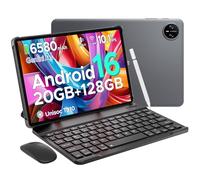 DOOGEE Tab A9 Pro Android 16 Tablets, 10 Inch Tablet with Gemini AI, 20GB RAM 128GB ROM /2TB TF, 6580mAh, 5G WiFi Android Tablets, 8MP+5MP, 2 in 1 Tablets with Keyboard Mouse Stylus, 4-Year Warranty