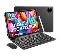 DOOGEE Tab A9 Pro Android 16 Tablets, 10 Inch Tablet with Gemini AI, 20GB RAM 128GB ROM /2TB TF, 6580mAh, 5G WiFi Android Tablets, 8MP+5MP, 2 in 1 Tablets with Keyboard Mouse Stylus, 4-Year Warranty