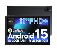 DOOGEE Tab E3 2025 Newest Android 15 AI Tablet, 32(8+12) GB+256GB, Helio G100 Octa-Core, 11 Inch FHD+& 90 Hz, 8800mAh Battery, Android Tablet With SIM Card Slots, 5G WIFI|GPS| BT5.2|Face ID- Black